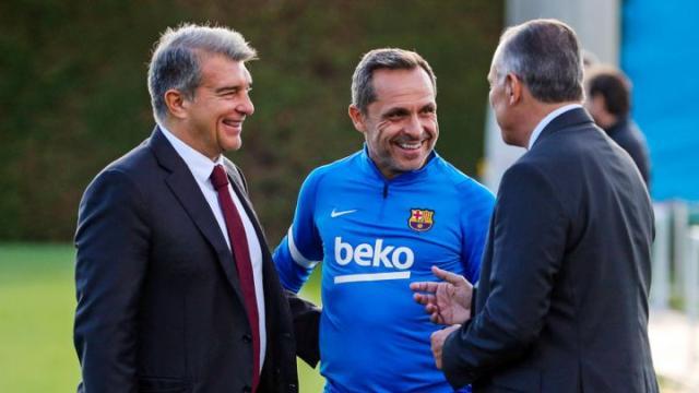 开云体育中国官方网站-拉波尔塔：和科曼关系很好 哈维迟早会回巴萨执教